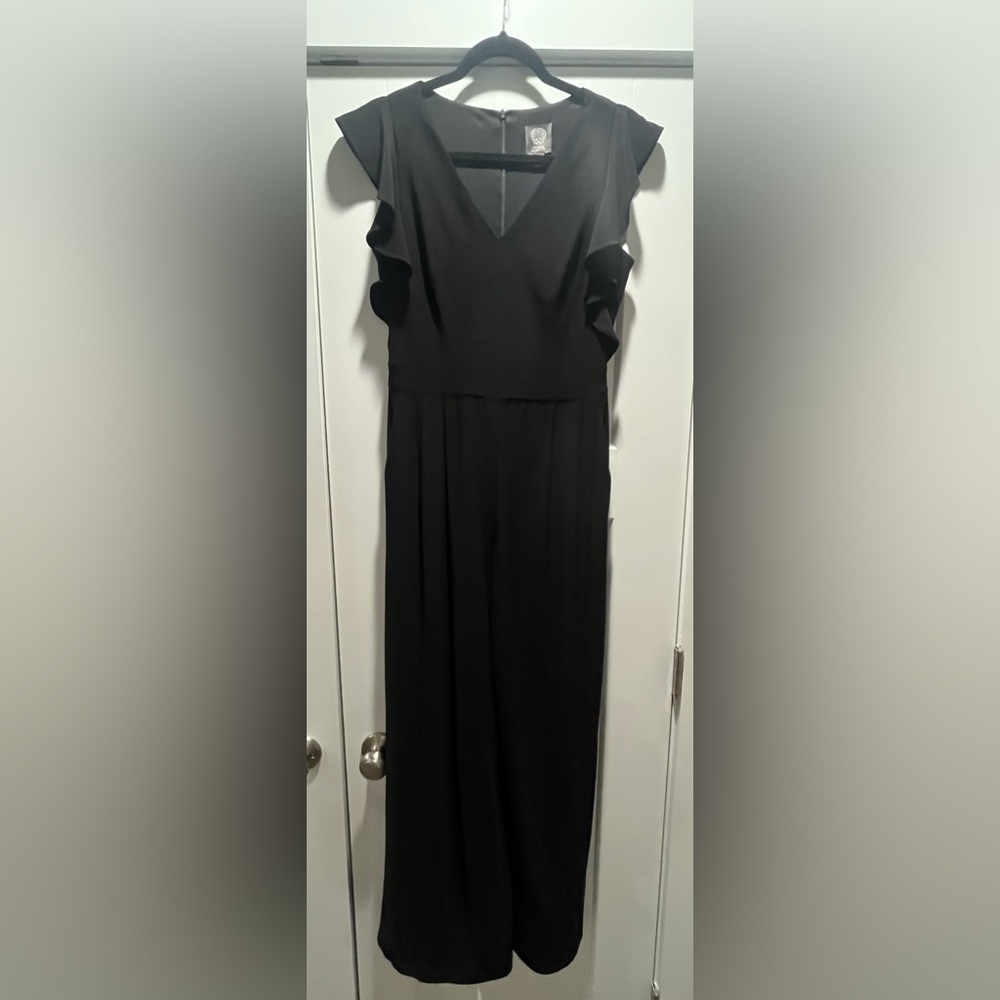 Vince Camuto Black Sleeveless Wide-Leg Jumpsuit